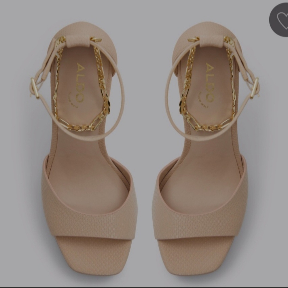 Prisilla Aldo Heels. Strappy Open-toe design